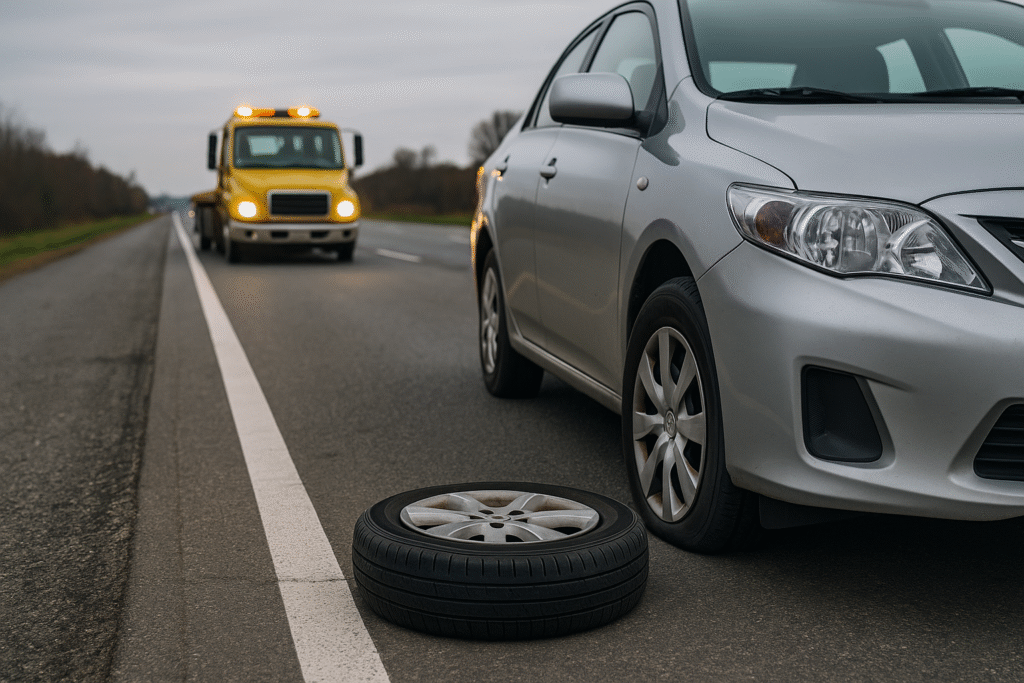 Flat Tire services in Milton - Reliant Towing