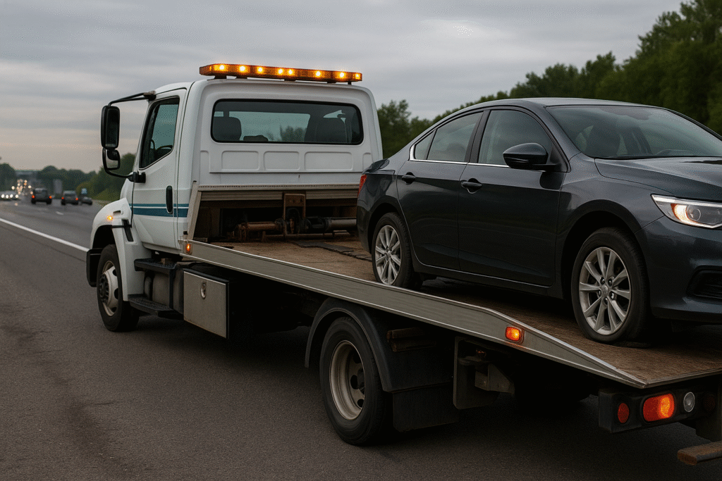 Flat Tire tow service Vaughan - Reliant Towing