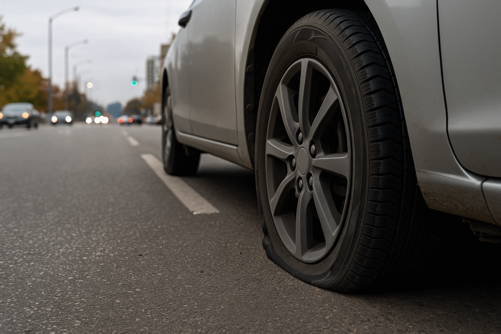 Flat Tire in North York - Reliant Towing
