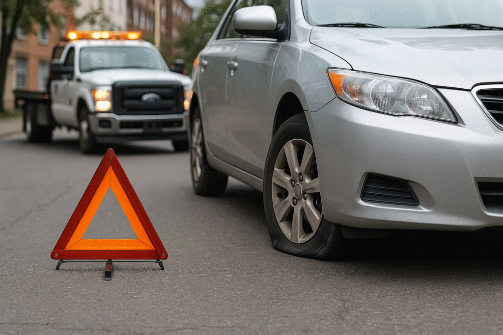 Flat Tire Help in Scarborough - Reliant Towing