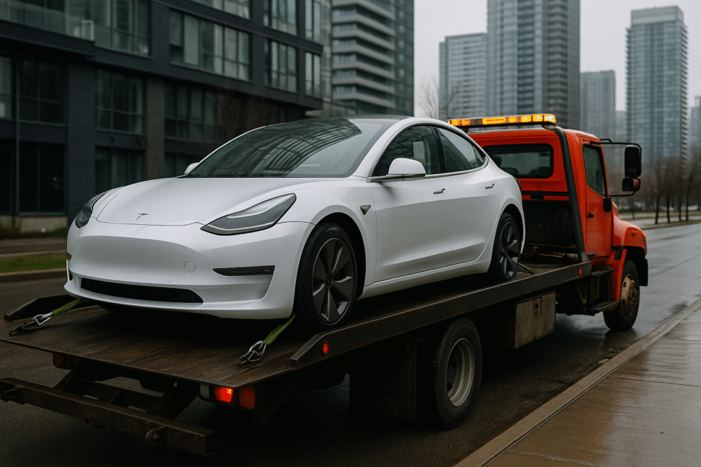 Towing Electric Vehicles in Toronto - Reliant Towing
